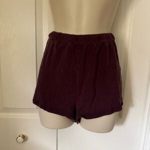Parade Flowy Sleep Lounge Shorts in Plum / Size L
